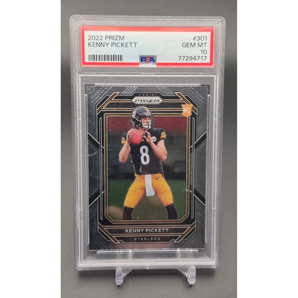 2022 Panini Prizm Kenny Pickett #301 Base Rookie RC PSA 10 GEM‎ MT Steelers